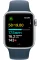 Apple Watch SE 2 2023 40mm GPS Silver Aluminum Case with Storm Blue Sport Band - M/L